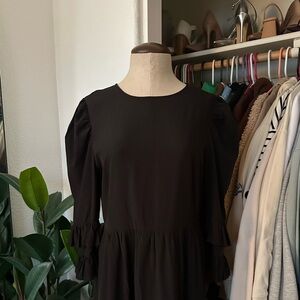 ❌MAS OFFER ONLY! GET IT NOW!🎁🤍🎄•SHEIN black ruffle elegant dress•